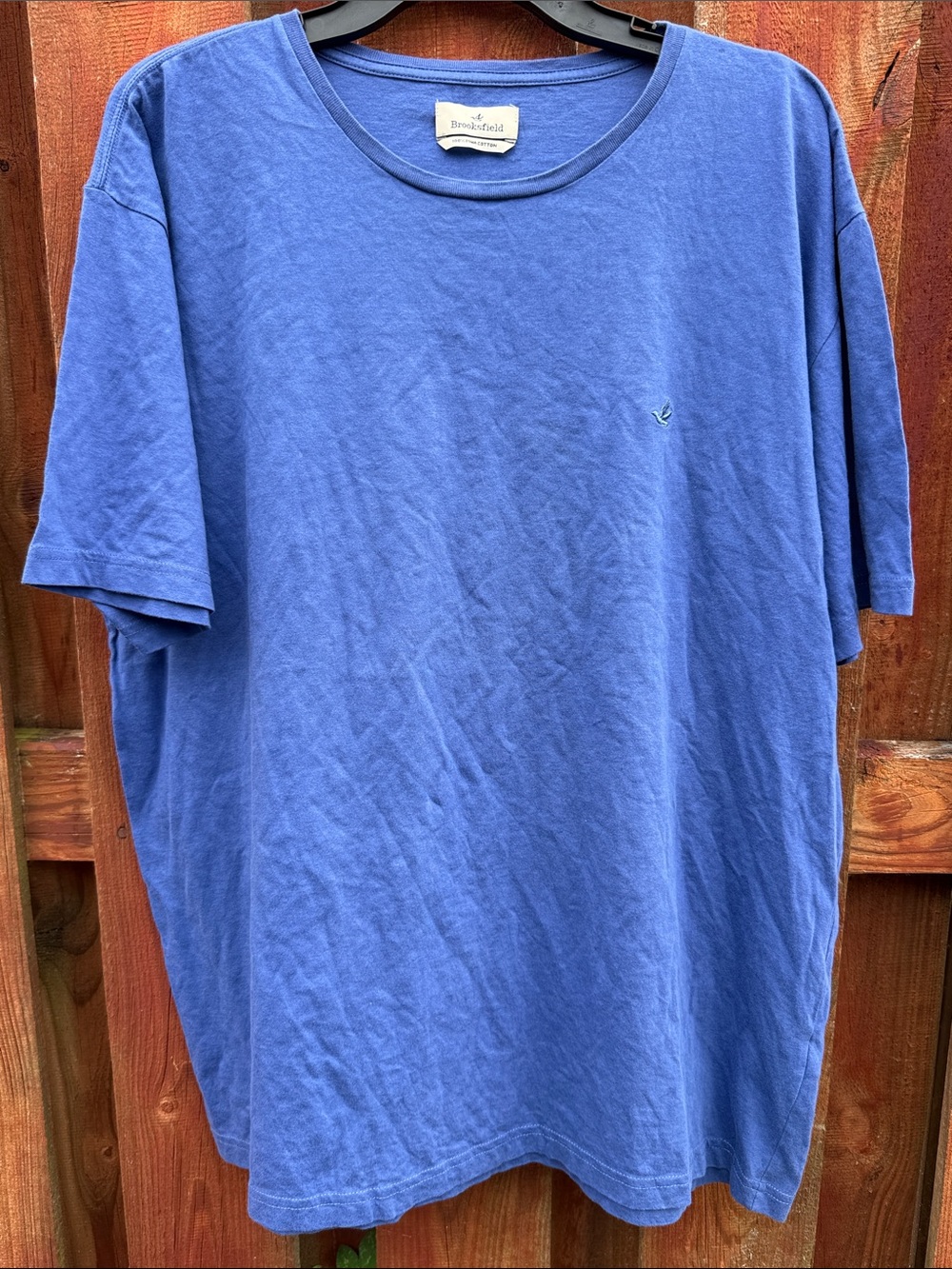 Brooksfield Men’s Royal Blue Short-Sleeve Crewneck Tee Size XXL